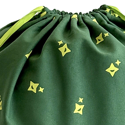 Close-up van het brede trekkoord van het cadeautasje
