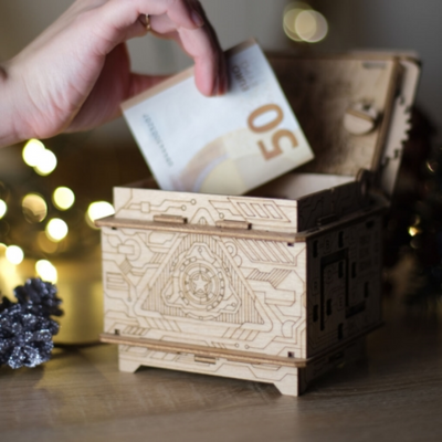 Houten puzzeldoos